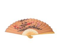 Warmhm Ventaglio Decorativo Pieghevole Cinese Gigante 0,9m in bambù e Carta