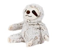Warmies Peluche bradipo marshmallow formato mini, completamente riscaldabile nel microonde, da raffreddare nel congelatore o riscaldare nel microonde, cuscinetto riscaldante morbido