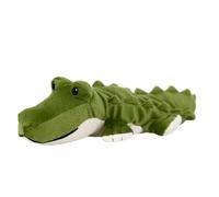 Warmies Peluche di coccodrillo in formato mini, completamente riscaldabile nel microonde, da raffreddare nel congelatore o riscaldare nel microonde, cuscinetto riscaldante morbido