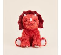 Warmies Triceratop, peluche di grandi dimensioni, completamente adatto al microonde e pesato, per paura, raffreddare nel congelatore o riscaldare nel microonde, morbido cuscino termico