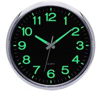 Warminn orologio da Parete Digitale,Silenzioso, Moderno Design, Luminose, Vintage, Grande, A Batteria, Particolari Moderni, Orologi da Parete Cucina, Camera da Letto