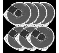 WarmShine, 5 custodie di Ricambio per Dvd, CD, 7 mm, Doppie, Trasparenti, per la Maggior Parte dei Giochi, Dvd e CD