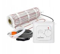 WARMTEC Riscaldamento elettrico a pavimento 170 W/m² | Tappetino riscaldante autoadesivo con termostato per calore sotto le piastrelle con classe di protezione IPX7 | T73 Bianco 3 m²