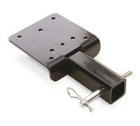 WARN 68531 Piastra di montaggio adattatore gancio rimorchio verricello, nero