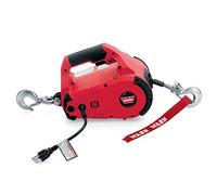 WARN 885000 PullzAll - Verricello Elettrico Portatile da 120 V CA con Cavo d'Acciaio: capacità di trazione 1/2 tonnellata, Rosso