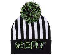 Warner Bros Beetlejuice - Cofano con Pompon Beetlejuice, Nero