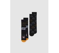 WARNER BROS, Bipack Di Calze Da Bambino In Misto Cotone Con Stampa Batman, Multicolor, Taglia: 25/27