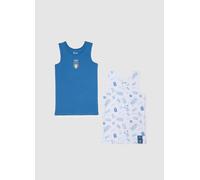 WARNER BROS, Bipack Di Canottiere Da Bambino In Puro Cotone Looney Tunes X Italia Team, Multicolor, Taglia: 7-8