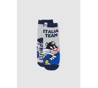 WARNER BROS, Calze Da Bambino In Cotone Elasticizzato Looney Tunes X Italia Team, Multicolor, Taglia: 34/36