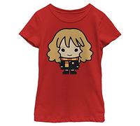 Warner Bros. Chibi Hermione Harry Potter Chibi Hermione Girl's Solid Crew Tee, Colore: Rosso, S