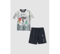 WARNER BROS, Completo Multicolor Sonic In Puro Cotone, Bambino, Nero, Taglia: 5-6