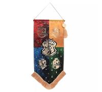 Warner Bros Harry Potter Alumni Banner, Hogwarts Houses Grifondoro, Serpeverde, Corvonero, Tassorosso, decorativo da parete con nappa