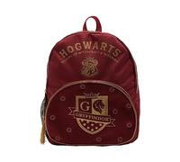 Warner Bros Harry Potter Alumni Zaino ufficiale Hogwarts con stemma della casa e cerniera con pompon per bambini e ragazzi, rosso, altezza: 33 cm x larghezza: 30 cm x profondità: 13 cm