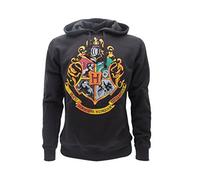 Warner Bros Harry Potter - Stemma Hogwarts - Felpa con Cappuccio Originale (XS)