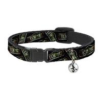 Warner Bros. Horror Movies Cat Collar, Breakaway Collar with Bell, Elm St Street