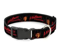 Warner Bros. Horror Movies Pet Collar, Dog Collar Plastic Buckle, A Nightmare on
