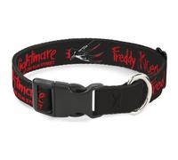 Warner Bros. Horror Movies Pet Collar, Dog Collar Plastic Buckle, A Nightmare on