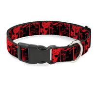 Warner Bros. Horror Movies Pet Collar, Dog Collar Plastic Buckle, Friday The 13t