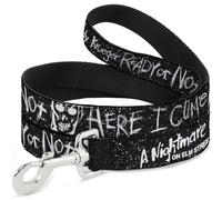 Warner Bros. Horror Movies Pet Leash, Dog Leash, A Nightmare On Elm St Ready or
