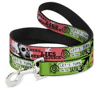 Warner Bros. Horror Movies Pet Leash, Dog Leash, Beetlejuice Face and Quotes Col