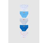 WARNER BROS, Multipack Di Cinque Slip Da Bambino In Cotone Con Stampa Superman, Multicolor, Taglia: 3-4