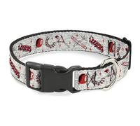Warner Bros. Pet Collar, Dog Collar Plastic Buckle, It Welcome to Derry Icons Co