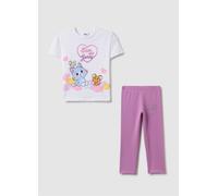 WARNER BROS, Set T-shirt Leggings In Cotone Elasticizzato Multicolor Da Bambina, Bianco, Taglia: 8-9