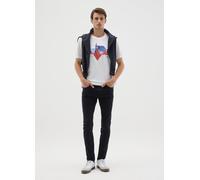 WARNER BROS, T-shirt Da Uomo In Puro Cotone Bianca Con Stampa Superman, Bianco, Taglia: XXL