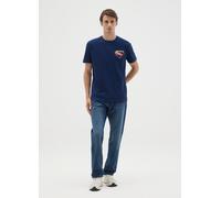 WARNER BROS, T-shirt Da Uomo In Puro Cotone Blu Con Stampa Superman, Blu, Taglia: XL