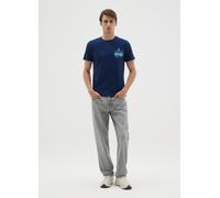 WARNER BROS, T-shirt Da Uomo In Puro Cotone Blu Superman, Blu, Taglia: S