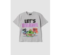 WARNER BROS, T-shirt Grigia A Maniche Corte In Puro Cotone Per Bambino, Grigio, Taglia: 11-12