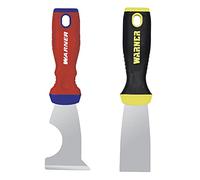 Warner Manufacturing 11501A ProGrip Series - Confezione combinata per pittori, 5 in 1 (10971A) e 1-1/2" Full Flex Stucco (90127A), Pro Paint, strumento da 3,8 cm e 5-1, rosso e giallo