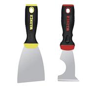 Warner Manufacturing 11504A ProGrip Series Painter's Combo Pack, 5 in 1 (90189) e 7,6 cm Full Flex Stucco Knife (90133), Pro Paint Tool, rosso e giallo