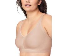 Warner's Easy Does It® Reggiseno Senza Cuciture Elasticizzato Senza Cuciture Leggermente Foderato Comfort Rm3911a, Mandorla tostata., XL