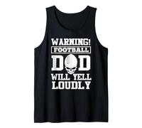 Warning American Football Dad Skull Player for Fathers Day Canotta