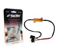Simoni Racing 50W7 Resistenza Warning Canceller specifica per lampade a LED Attacco H7, 50W 6 Ohm con connettori