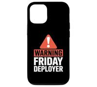 Warning Friday Deployer IT Joke For Developers Custodia per iPhone 12/12 Pro