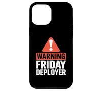 Warning Friday Deployer IT Joke For Developers Custodia per iPhone 12 Pro Max