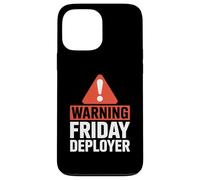 Warning Friday Deployer IT Joke For Developers Custodia per iPhone 13 Pro Max