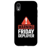 Warning Friday Deployer IT Joke For Developers Custodia per iPhone XR