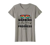 Warning Girls Trip in Progress Vacanze Venezia Maglietta