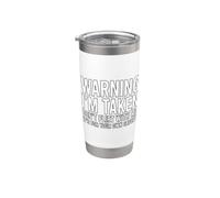 Warning I'm Taken Don't Flirt Bicchiere termico in acciaio inox doppia parete