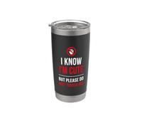 Warning Introvert I Know I’m Cute But Please Do Not Touch Me Bicchiere termico in acciaio inox doppia parete