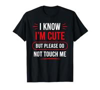 Warning Introvert I Know I’m Cute But Please Do Not Touch Me Maglietta