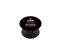 Warning Introvert I Know I’m Cute But Please Do Not Touch Me PopSockets PopGrip Adesivo