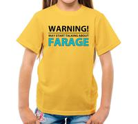 Warning Maggio Parlare Farage - T-Shirt - Elezioni Reform Nigel Brexit