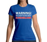 Warning Maggio Parlare Sunderland - Donna T-Shirt - Nero Gatti Love Squadra