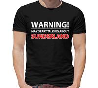 Warning Maggio Parlare Sunderland - T-Shirt - Nero Gatti Love Squadra Regalo