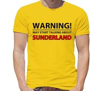 Warning Maggio Parlare Sunderland - T-Shirt - Nero Gatti Love Squadra Regalo