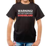Warning Maggio Parlare Sunderland - T-Shirt - Nero Gatti Love Team Regalo